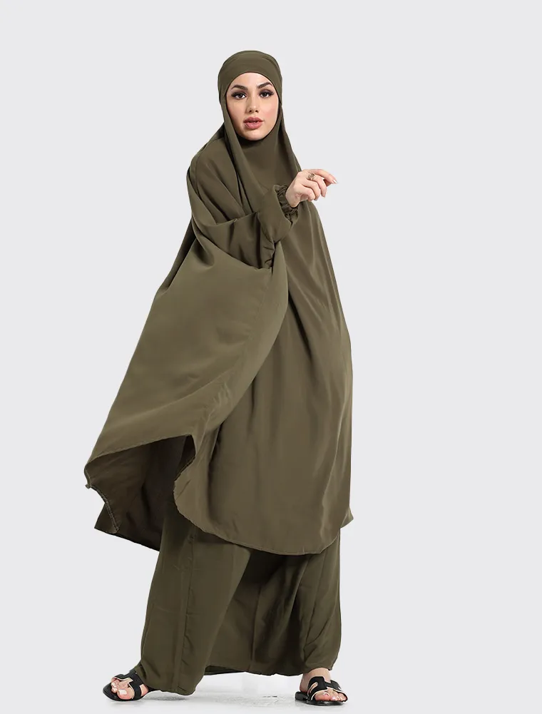 Olive 2 Piece Jilbab